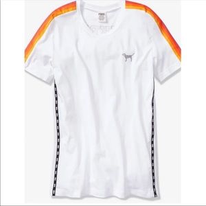 🆕 PINK CAMPUS BLING SHORT SLEEVE SHIRT